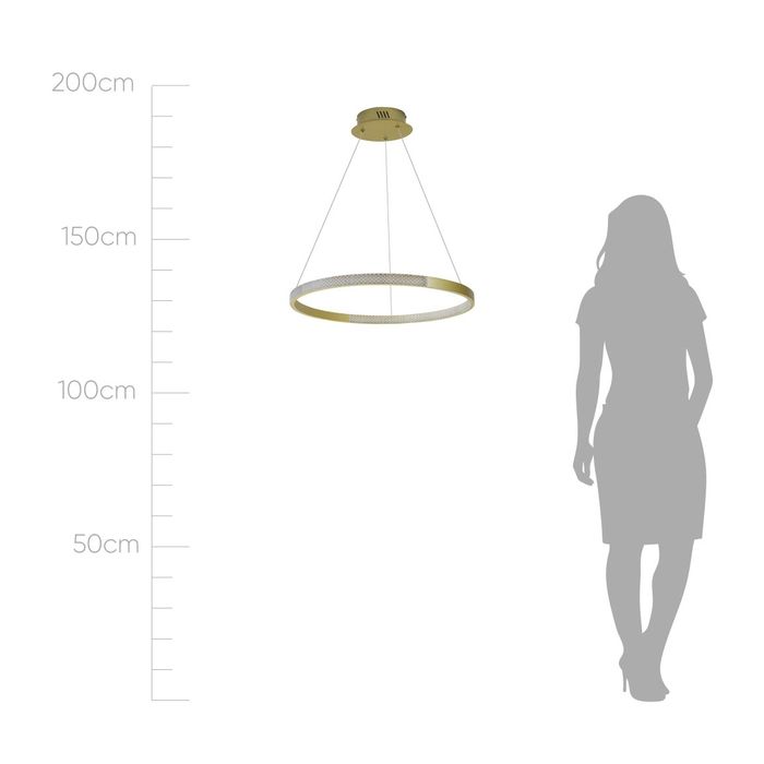 Pendente Othon Ouro Anel 60cm LED ZR146-GD Starlux ST2638