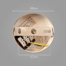 Pendente/arandela Korina Ouro Fosco e Ambar 12cm para 1x G9 Zr148 Starlux ST2606