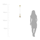 Pendente/arandela Korina Ouro Fosco e Ambar 12cm para 1x G9 Zr148 Starlux ST2606