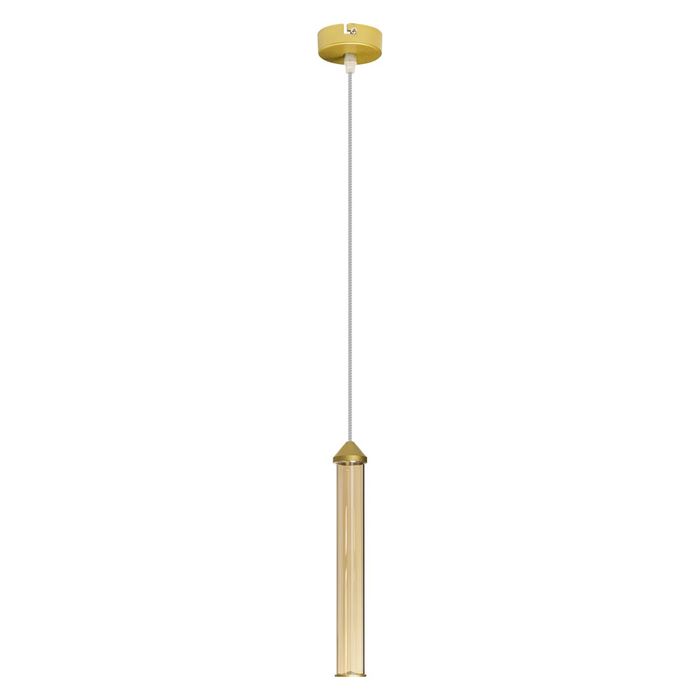 Pendente Anakin Ouro Fosco e Ambar LED 3W Branco Quente ZR151 Starlux ST2641