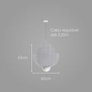 Pendente Adelina Branco LED 60cm ZR154-WH Starlux ST2607