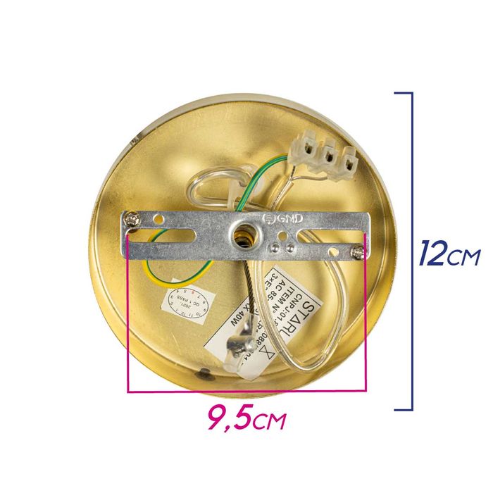 Pendente Amora Globo de Vidro com Gotas ZR165-48WA Starlux ST2517