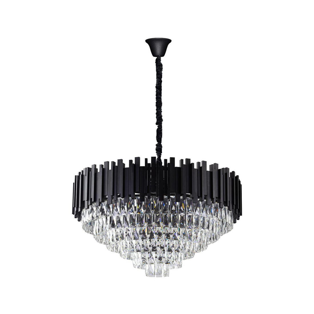 Lustre Pendente Moscou Starlux Preto ZR173-BK para 15X G9 ST2742