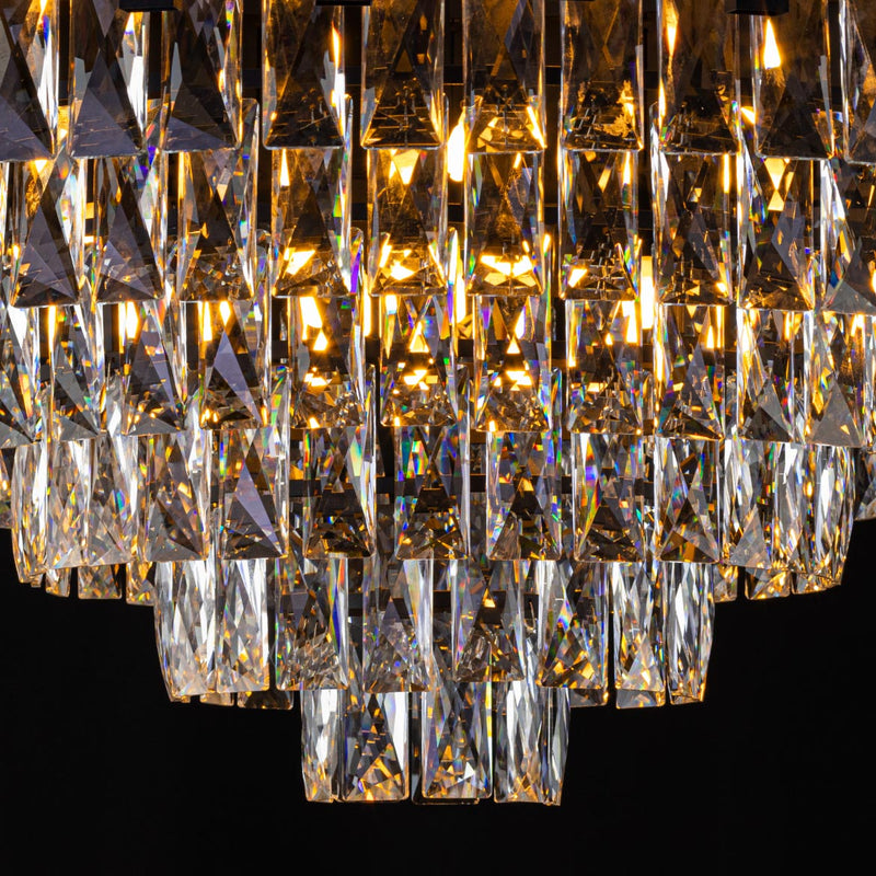 Lustre Pendente Moscou Starlux Preto ZR173-BK para 15X G9 ST2742