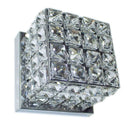 Arandela Cristal Legítimo K9 Cubo Aço Inox AR-4559 St4559