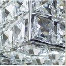 Arandela Cristal Legítimo K9 Cubo Aço Inox AR-4559 St4559