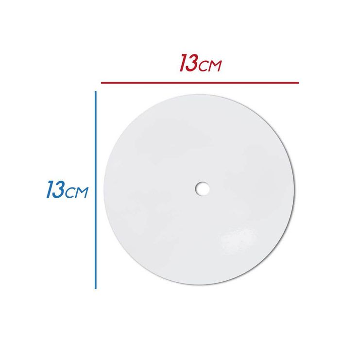 Disco Cego Branco 13cm Para Acabamento Teto Trilho St553