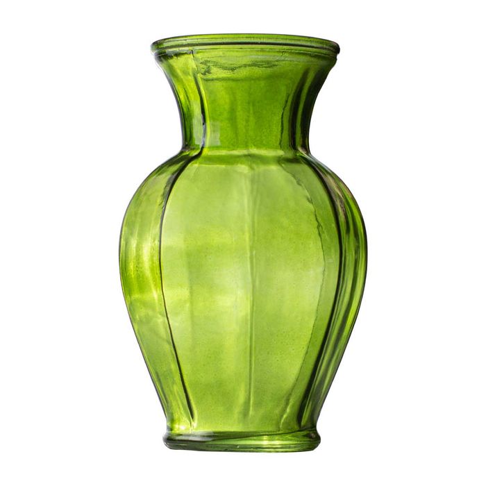 Vaso De Vidro Grandma Verde Clássico 22x13cm St1666