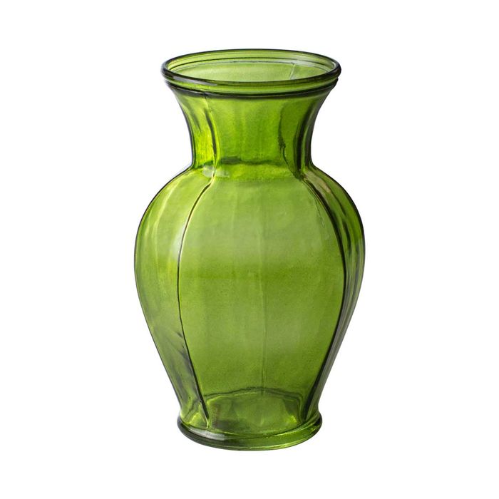 Vaso De Vidro Grandma Verde Clássico 22x13cm St1666