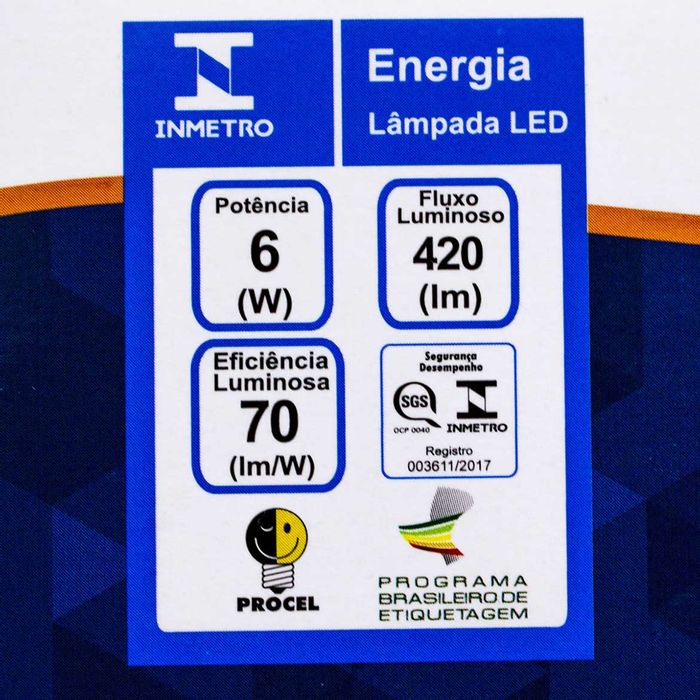 Lâmpada LED dicróica GU10 6w MR16 ST842