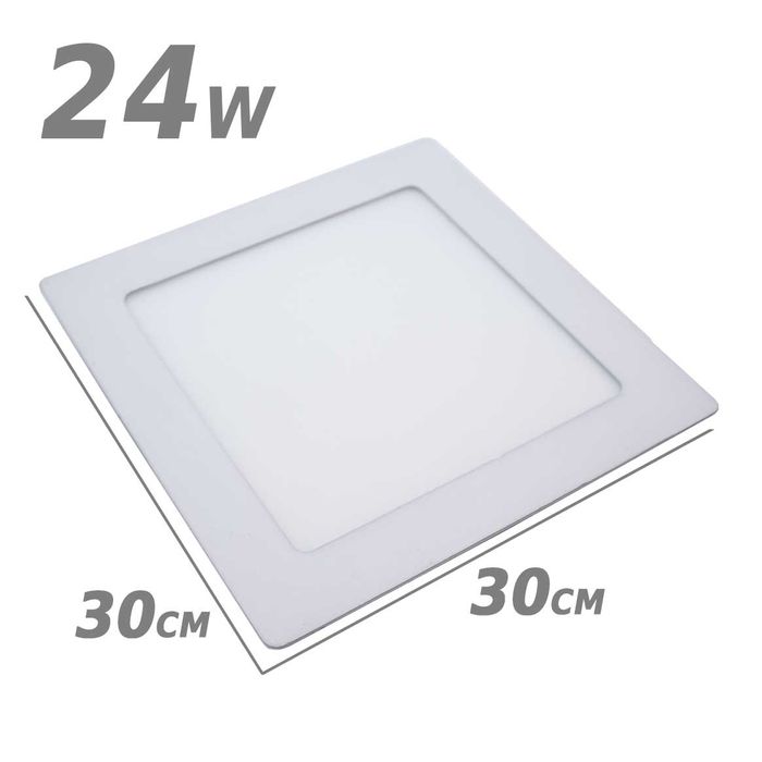 Painel Plafon Quadrado Led 24w Luminária Embutir St1903