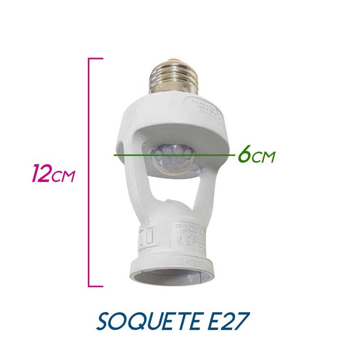 Sensor Presença Soquete E27 Bivolt Xcontrol 328G St1860