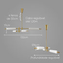 Pendente Isis Dourado LED 32W ZR118-WGD Starlux ST2675