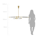 Pendente Isis Dourado LED 32W ZR118-WGD Starlux ST2675